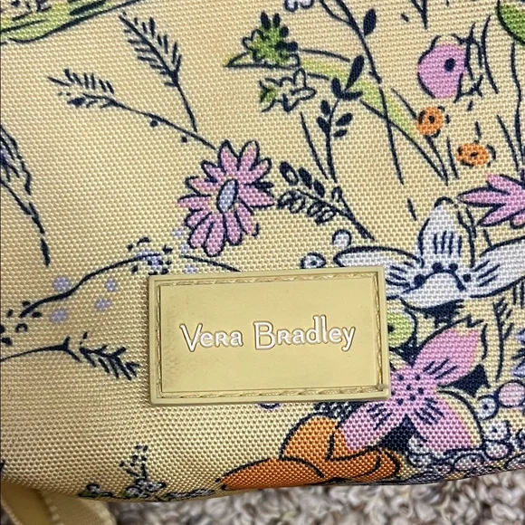 Vera Bradley Yellow Floral Crossbody water bottle  Bag - Picture 2 of 9